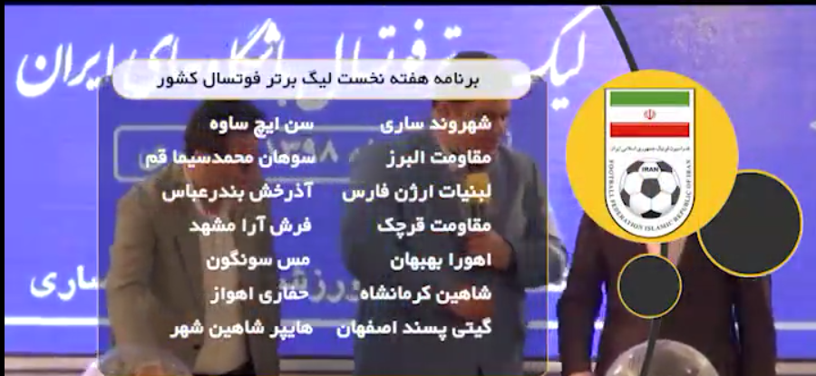 لبنیات ارژن فارس میزبان آذرخش بندرعباس در هفته اول لیگ برتر فوتسال کشور